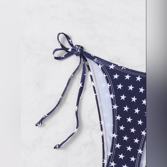 New Stars & Stripes bikini set women’s bathing suit swimsuit size Small - Picture 4 of 4
